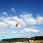Drachenflug am Strand von Kloster / Hiddensee
