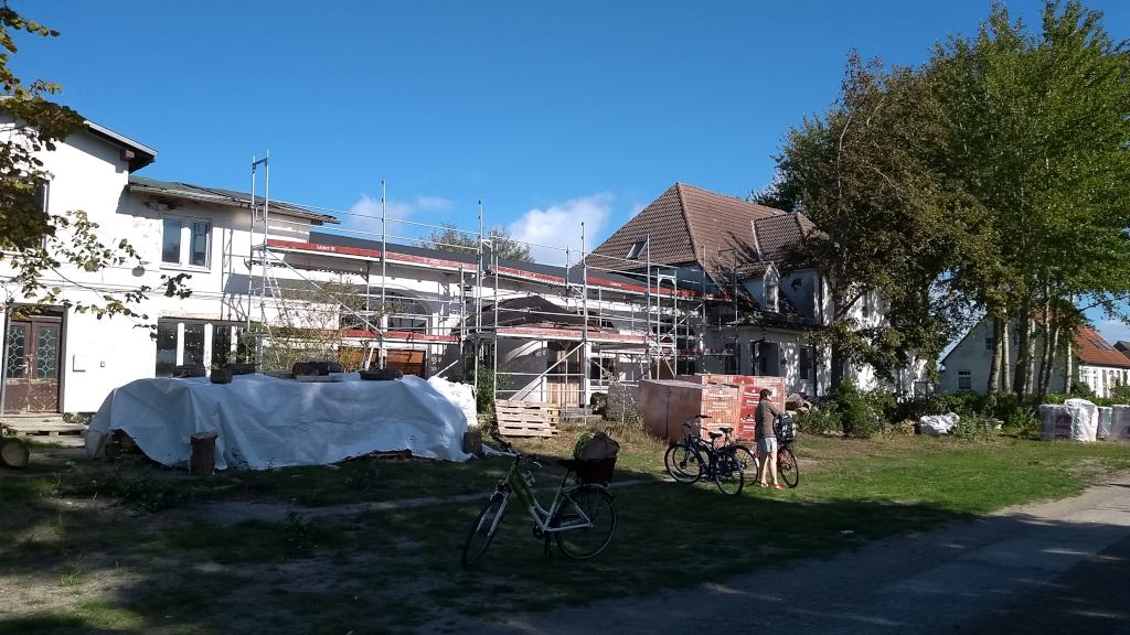 Bauarbeiten am zukünftigen Café Meersaal