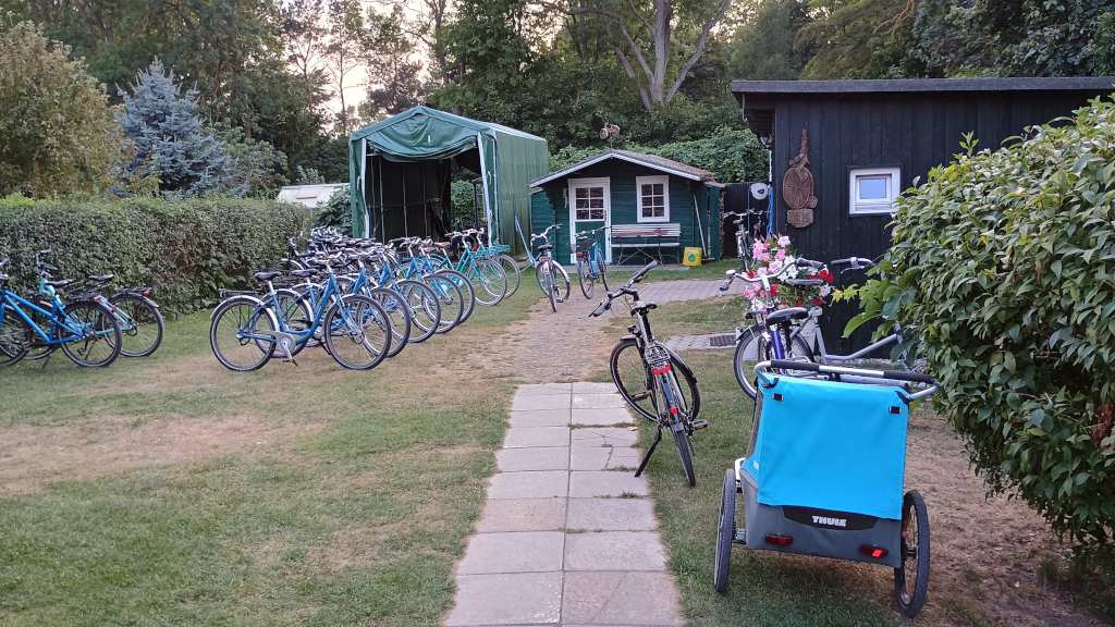 Der Fahrradverleih Pehl in Kloster auf Hiddensee