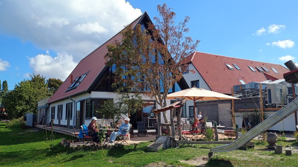 Gartencafé in Vitte auf Hiddensee