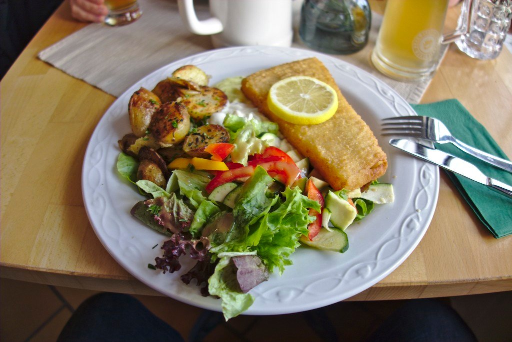 Der leckere Backfisch in Schillings Hafenamt in Kloster Der leckere Backfisch in Schillings Hafenamt in Kloster